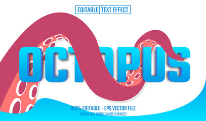 octopus editable text effect © Riskidesign