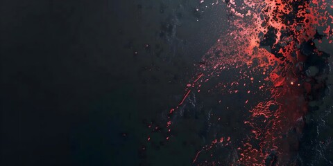 A colorful wave with a blue and red stripe