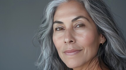 Fototapeta premium Silver Threads, A Portrait of Grace