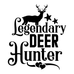 legendary deer hunter svg