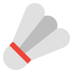 Badminton icon in Flat Style
