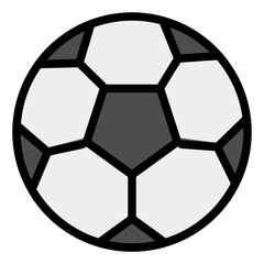 Fototapeta premium Football icon in Filled Line Sty.e