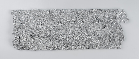 Aluminum Foil Paper, Wrinkled Aluminium Paper Pattern, Crumpled Tin Material Piece