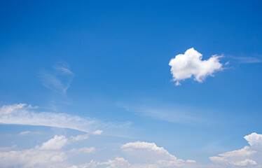 clear blue sky background,clouds with background, Blue sky background with tiny clouds. 