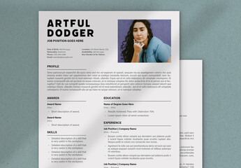 Minimal Resume & Cover Letter Layout - Powered by Adobe