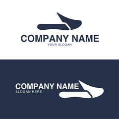 Naklejka premium Shoe logo, shoe vector, feminine shoe style shoe logo template design. footwear company logo template 