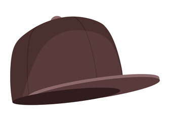 Cartoon hat icon. Male headwear cap. Summer men vintage fashion hat . Illustration male accessory