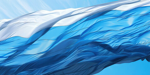 The Blue and White: The Flag of Estonia as a Symbol of Freedom and Independence - Imagine the flag of Estonia with its blue and white colors, symbolizing the country's aspiration