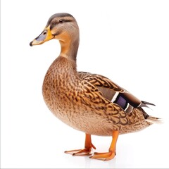 Duck isolated on white background