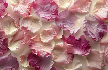 Delicate Rose Petals on a Light Background