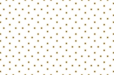 A pattern of brown star dots on a white background