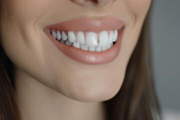 a woman with a white smile on her face