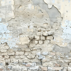 An old brick wall with peeling plaster, offering a rough and textured background perfect for graphic and web design projects