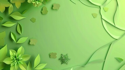 greenery, eid al - adha background with flowers and leaves