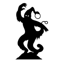 Spooky Ghost Silhouette Vector