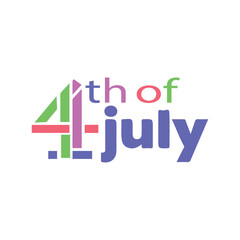 4th of July independent Day. United state of AmericaArt & Illustration.