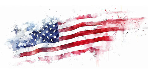 The Star-Spangled Banner: The American Flag as a Symbol of Freedom and Unity - Visualize the American flag waving proudly, symbolizing freedom, democracy, and unity