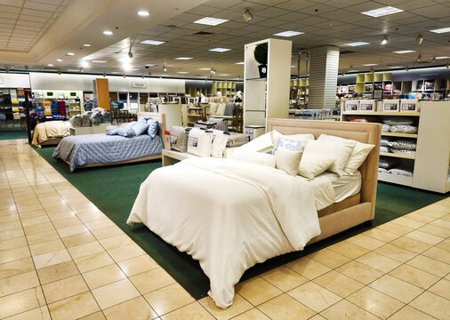 Interior of Macy's store, Manassas, Virginia, USA