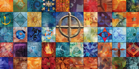 The Cultural Quilt: Religions as Patches in a Global Quilt - Imagine different religions as patches in a quilt, each representing a unique cultural and spiritual tradition