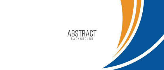 Blue and orange business  banner background