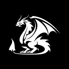 Mythical Dragon Logo Vector.eps