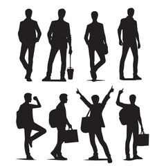 men  set walking silhouette ,men poses silhouette clipart ,men walking silhouette  vector ,men walking silhouette  png