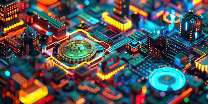 The Price of Pixels: Examining the World of Money Microtransactions - A visual representation of a digital world filled with pixelated goods and services available for purchase