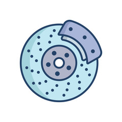 disk brake icon vector design template simple and clean
