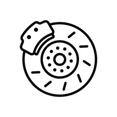 disk brake icon vector design template simple and clean