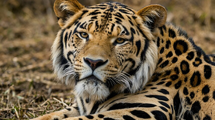 Obraz premium portrait of a lion, generative ai