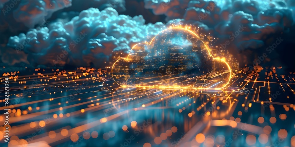 Poster leveraging cloud technology for cost-effective scalable operations and efficient business management