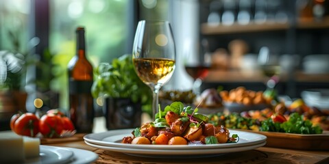 Private Chefs Craft Exquisite Four-Course Meals for an Unforgettable Dining Experience. Concept Private Dining, Gourmet Cuisine, Personalized Menus, Exquisite Culinary Experience, Four-Course Meal