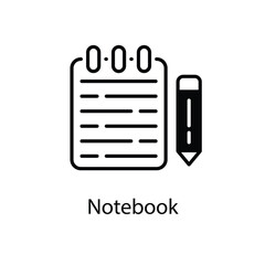 Notebook vector icon