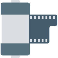 Camera Reel Vector icon in flat style 