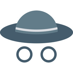 Hat Vector icon in flat style 