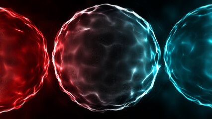 Abstract liquid sphere kinetic energy ball