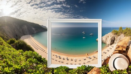 Fototapeta premium view of the sea from the window