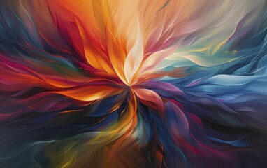 Fototapeta premium Colorful expression of abstract artistry, dynamic composition with vivid hues, capturing the essence of creative freedom