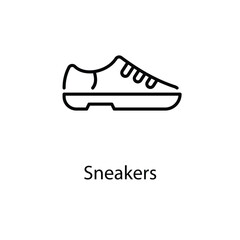 Sneakers vector icon