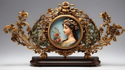 "Experience the beauty of a bygone era with our AI-generated image of an antique showpiece. With its ornate design and rich history, this showpiece is sure to be a conversation starter in any room."
