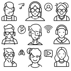 Fototapeta premium Icon Set