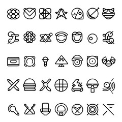 Fototapeta premium Icon Set