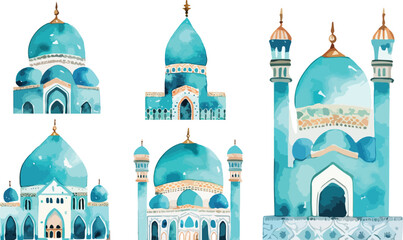 mosque clipart vector for graphic resources	