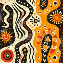 Fototapeta premium Abstract Indigenous Art