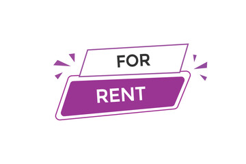 website, for rent, offer, button, learn, stay, tuned, level, sign, speech, bubble  banner, modern, symbol, click. 
