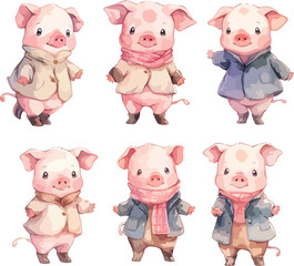 pig clipart vector for graphic resources	