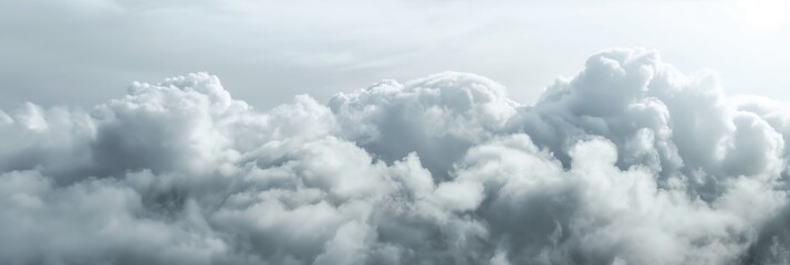 An immersive monochrome image capturing dense clouds forming an overcast sky, invoking feelings of introspection and solitude. Ideal for themes of mystery and quiet reflection.