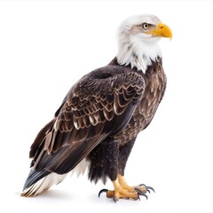 Obraz premium Eagle isolated on white background