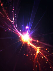 Naklejka premium background dark flare with Generative AI Techonology. 