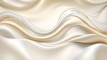 Fototapeta premium Elegant light shiny silk waves background